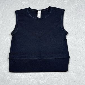 Athleta Crop Tank Top Womens XXS/XS Black Pavana Seamless Crop Tank Sleeveless